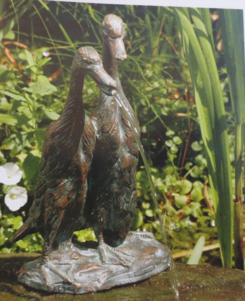 Laufentenpaar Bronze