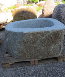 Brunnen aus Granitfindling 105x80h58cm BWk030 (2)
