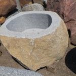 Brunnen aus Granitfindling 110x100h55cm BWk032